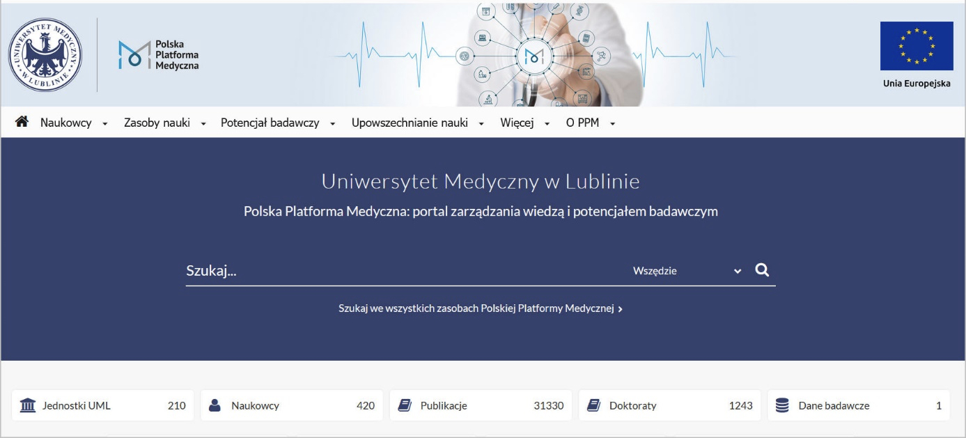 Screen z PPM uniwersytetu Medycznego w Lublinie