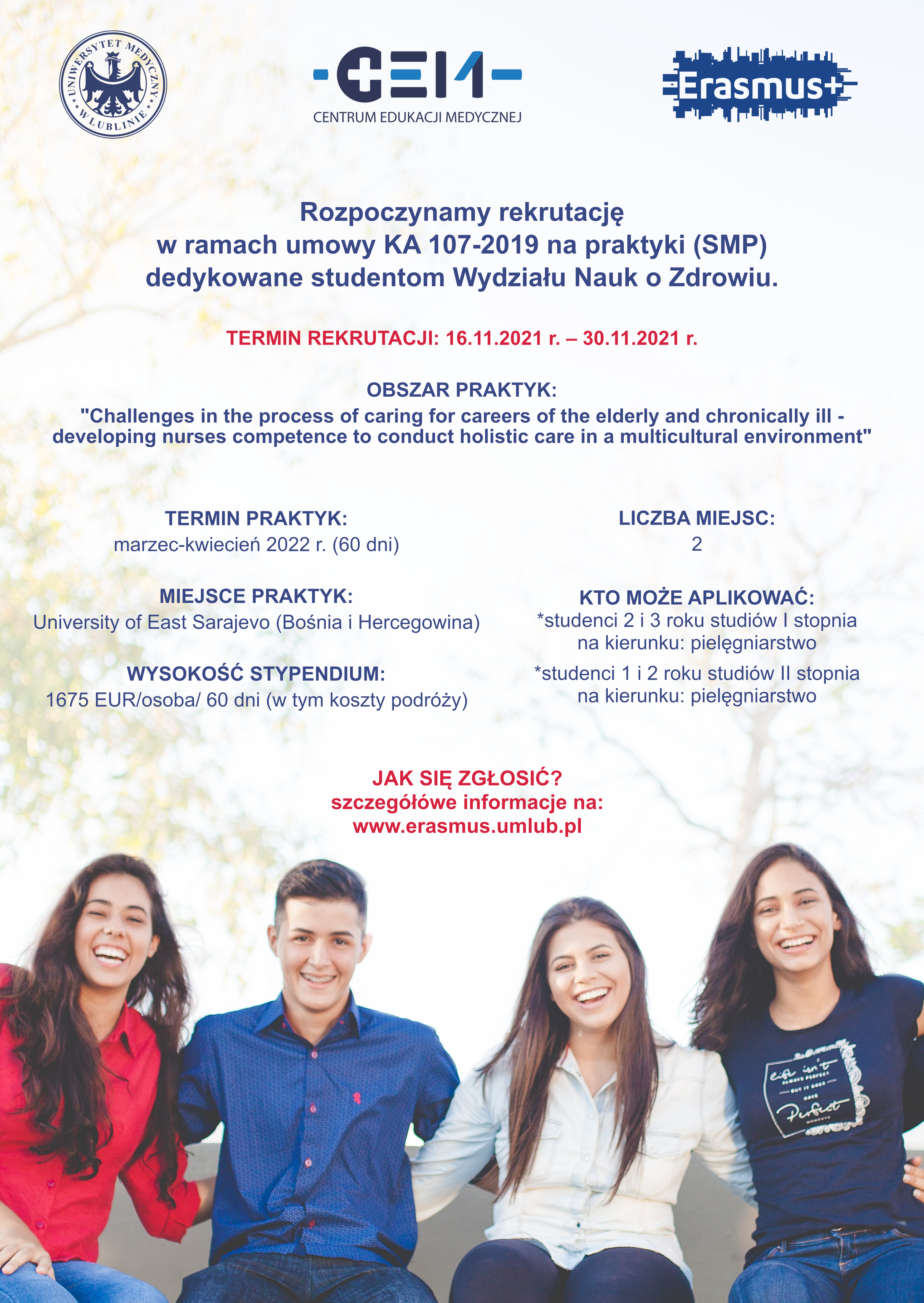 plakat programu Erasmus
