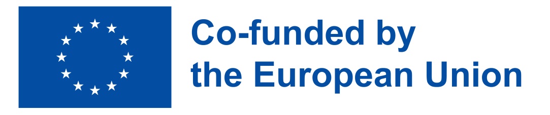 Logo UE z tekstem Co-founded by the European Union