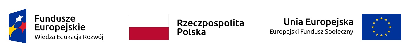 na grafice są trzy logotypy: Funduszy Europejskich, Rzeczpospolitej Polskiej i Unii Europejskiej