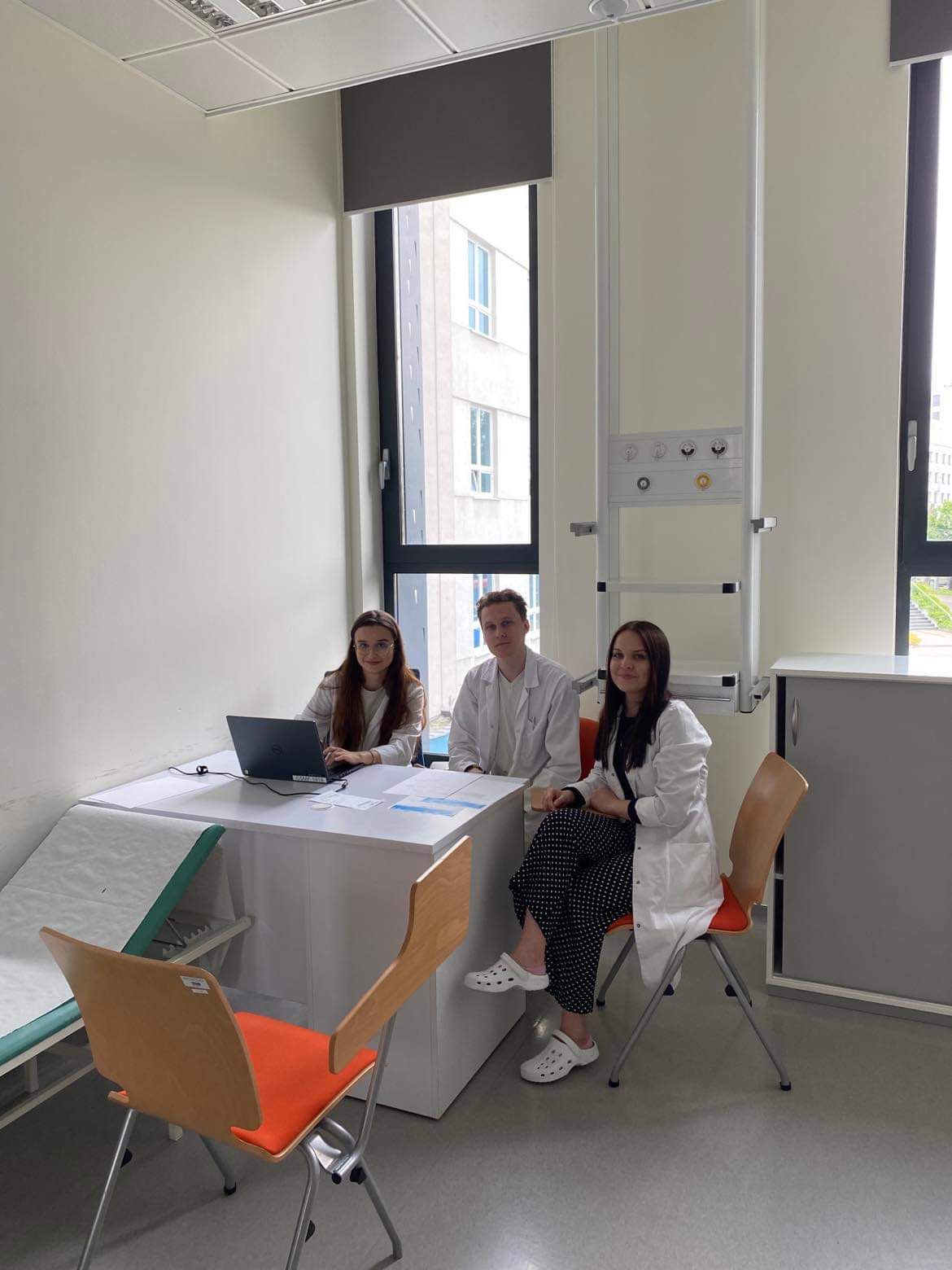 Fourth year team: Kamila Trawińska, Adrian Mądry, Magdalena Kozdroń