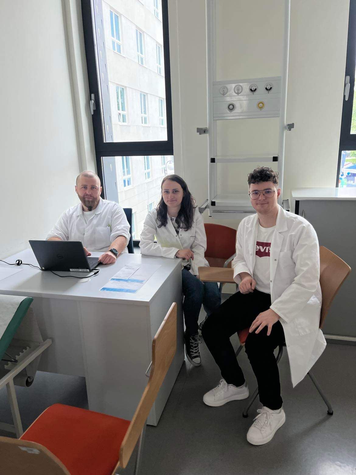 Fifth year team: Dominika Kos, Rafał Krakowiak, Krzysztof Bilski