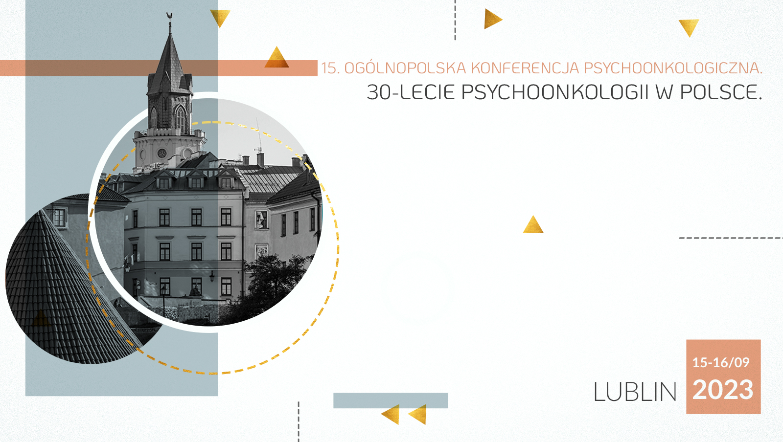 plakat promujący piętnastą Konferencję psychoonkologiczną