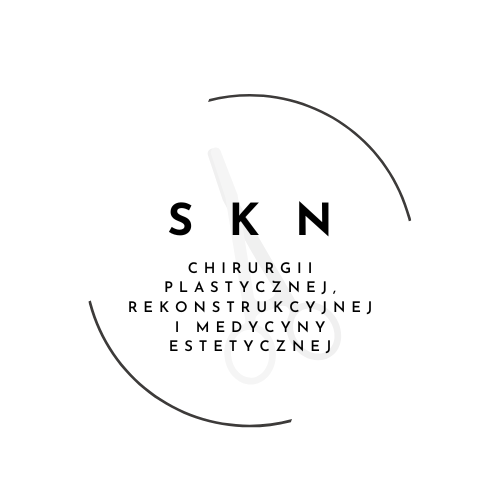 Logo SKN przedstawia nazwę organizacji w kole.