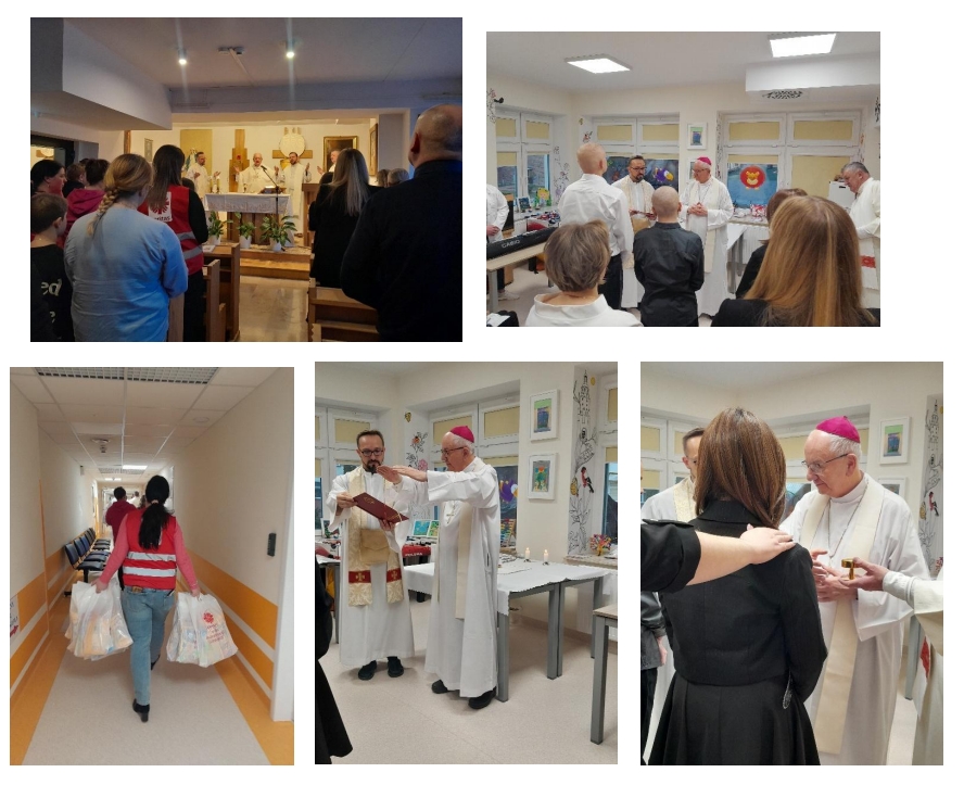 msza święta w kaplicy św. Aniołów Stróżów