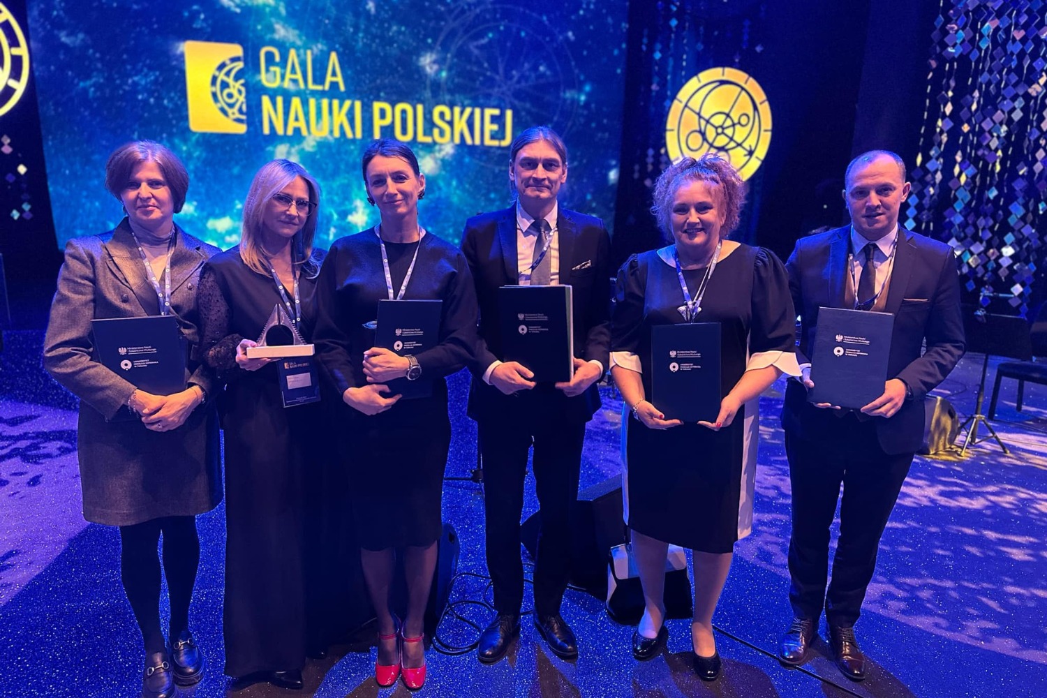 Nagrodzony zespół podczas Gali Nauki Polskiej