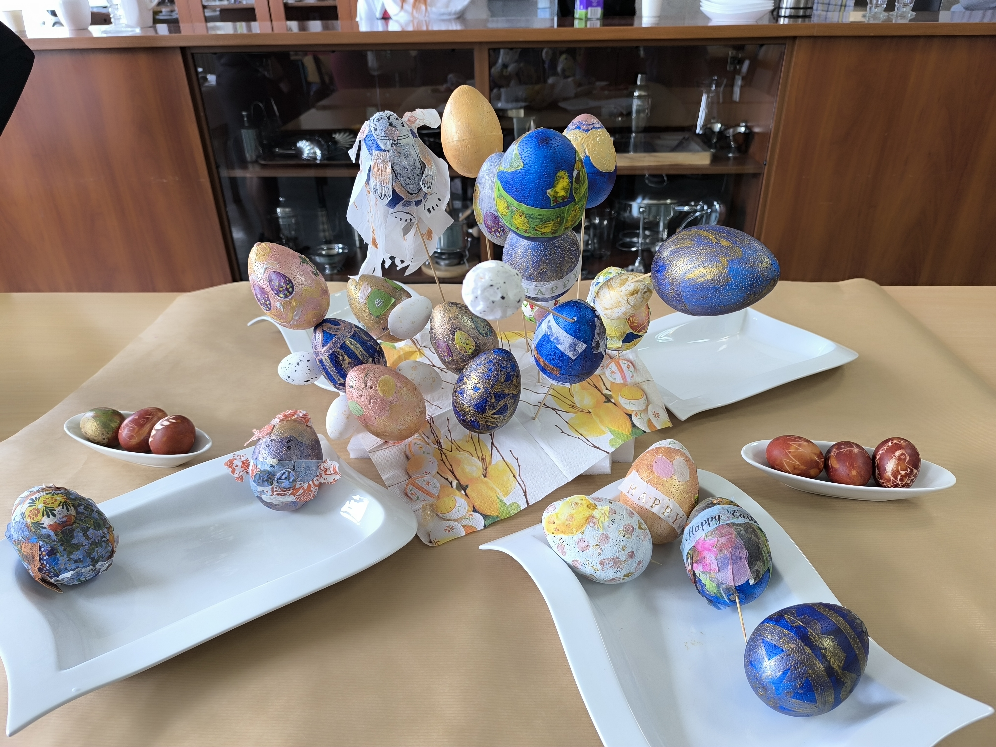 pisanki wykonane podczas warsztatów