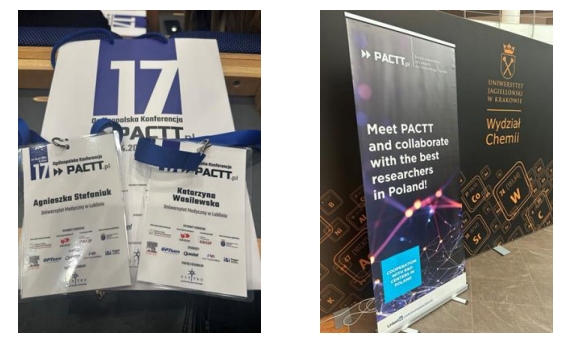 identyfikatory uczestników i rollup konferencji