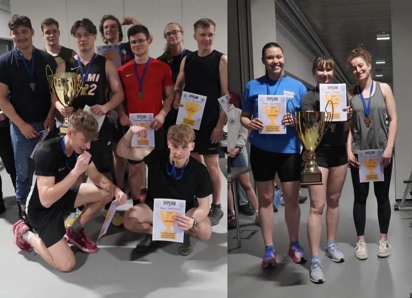 drużyny zwycięzkie w ergometrze wioślarskim