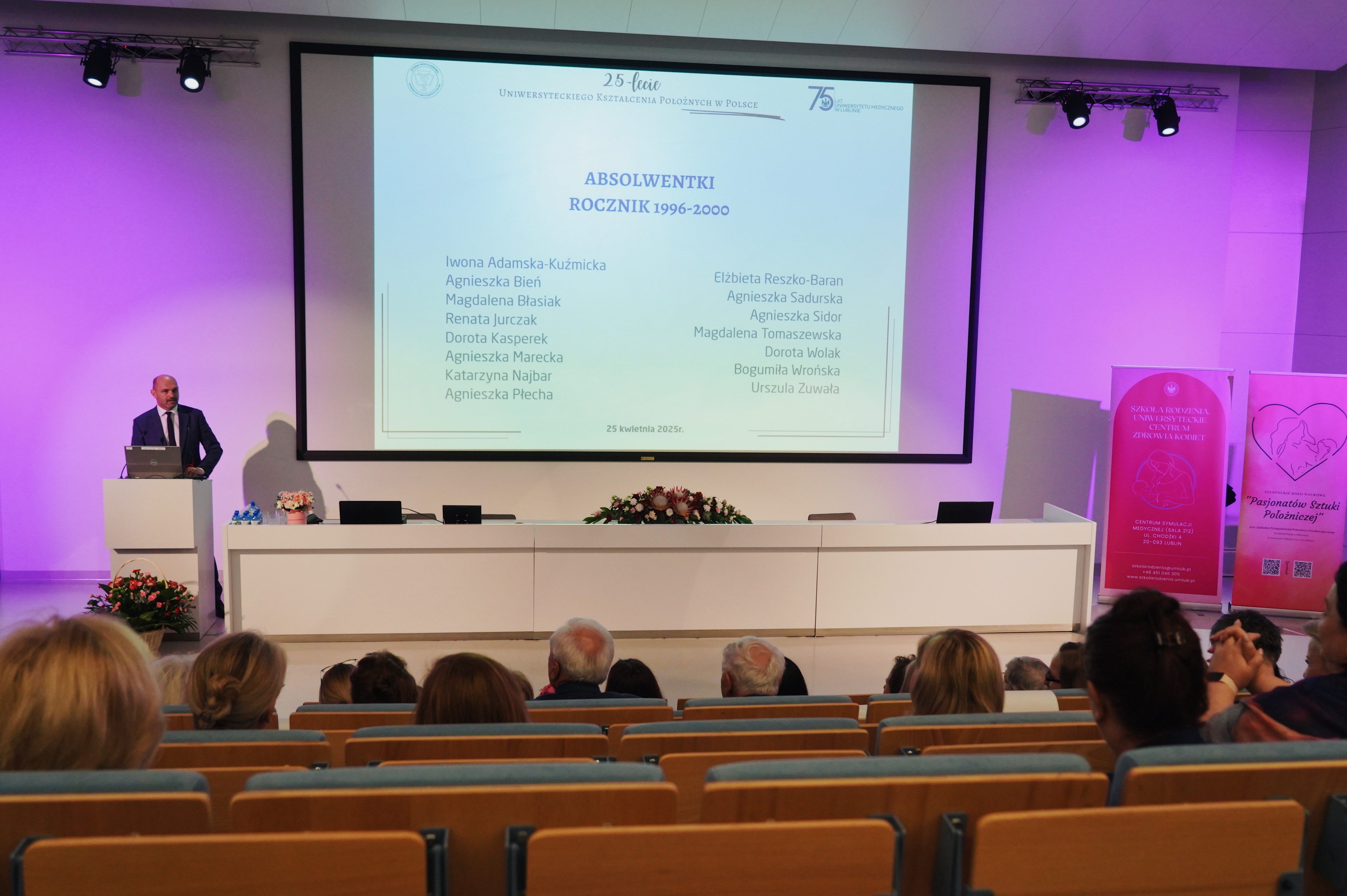 dr hab. Mariusz Wysokiński, prof. UM, dziekan Wydziału Nauk o Zdrowiu, podczas wykładu