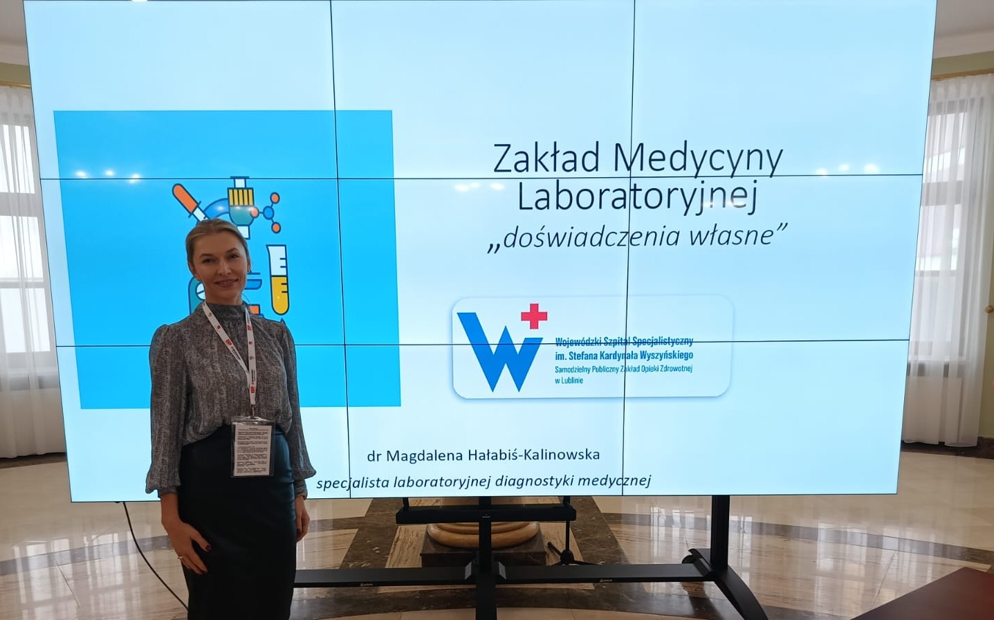 dr Magdalena Hałabiś-Kalinowska kierownik Zakładu Medycyny Laboratoryjnej WSS