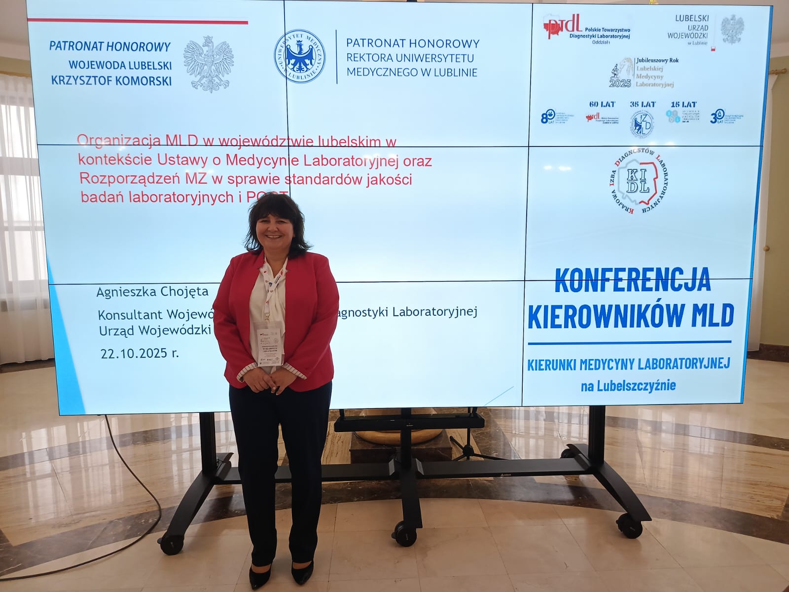 Agnieszka Chojęta, konsultant wojewódzki w dziedzinie diagnostyki laboratoryjnej